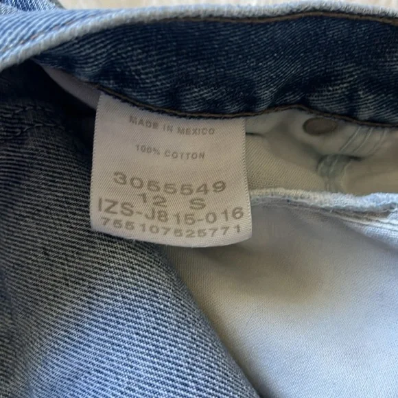 Vintage Lee - Women’s Cut Off Denim Shorts, Distressed Jean Shorts size 12 - Picture 6 of 7